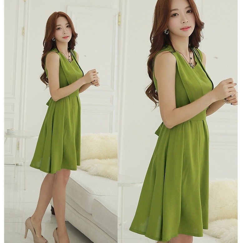 ĐẦM XÒE THANH LỊCH KÈM BELT DUYÊN DÁNG ST676