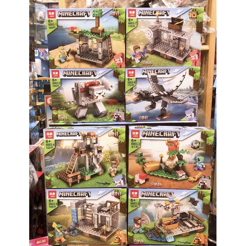 ✨✨  Lắp Ráp Minifigures Minecraft ✨ Mã 9049 33251 sy1433 6003 MG238 Sy6194 MG2016 33251 Sy6199 JX1205 SY6188 Lari 11269