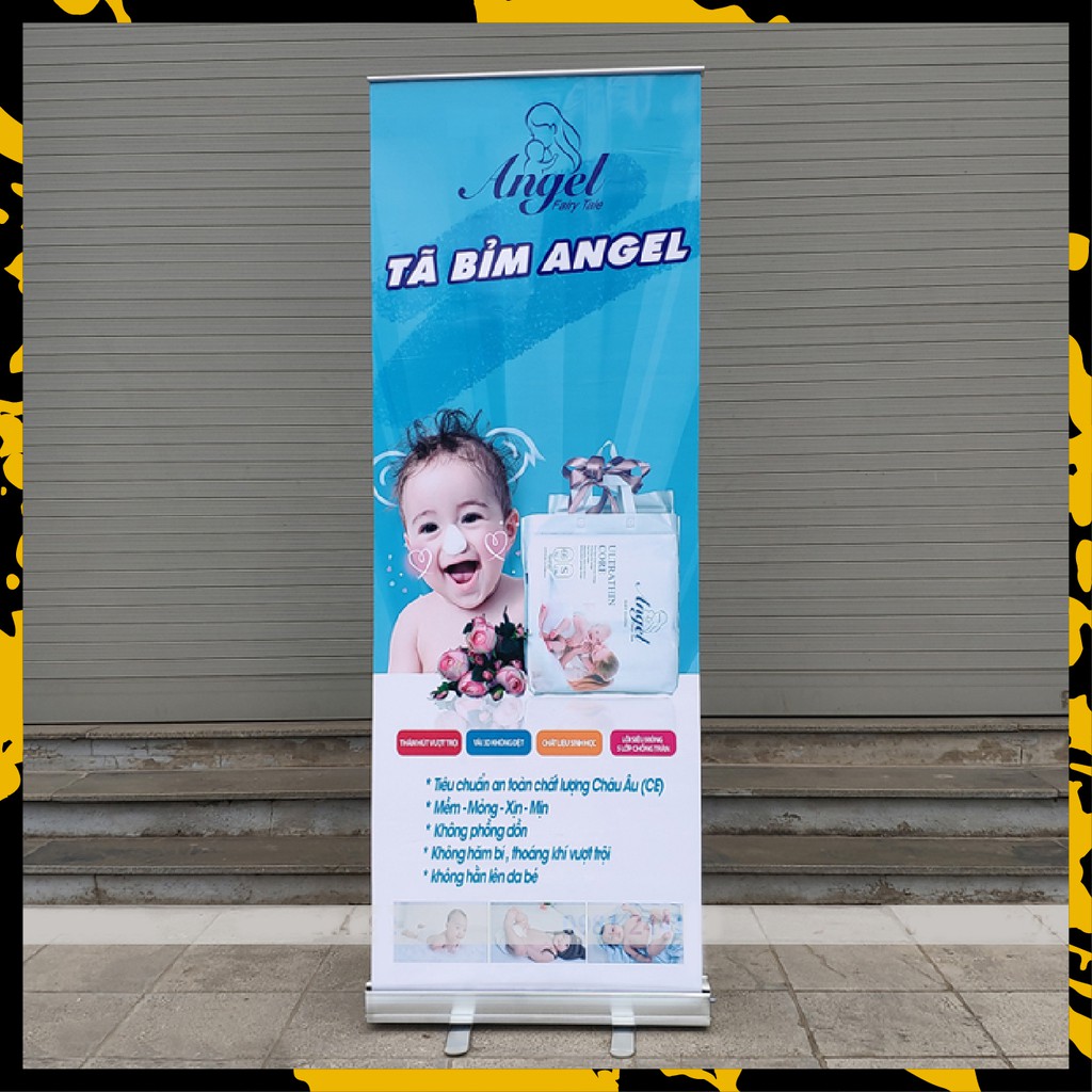 [Phụ kiện] Chân Standee cuốn nhôm TỐT kích thước 60x160cm / 80x180cm / 80x200cm