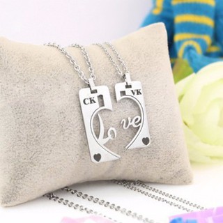 DÂY CHUYỀN CẶP INOX TRÁI TIM MŨI TÊN LOVE YOU