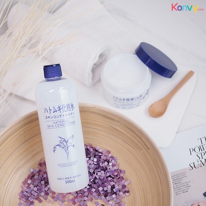 Naturie Hatomugi Nước hoa gạo Nhật Bản 500ml Thu nhỏ lỗ chân lông và làm dịu dưỡng ẩm làm trắng da