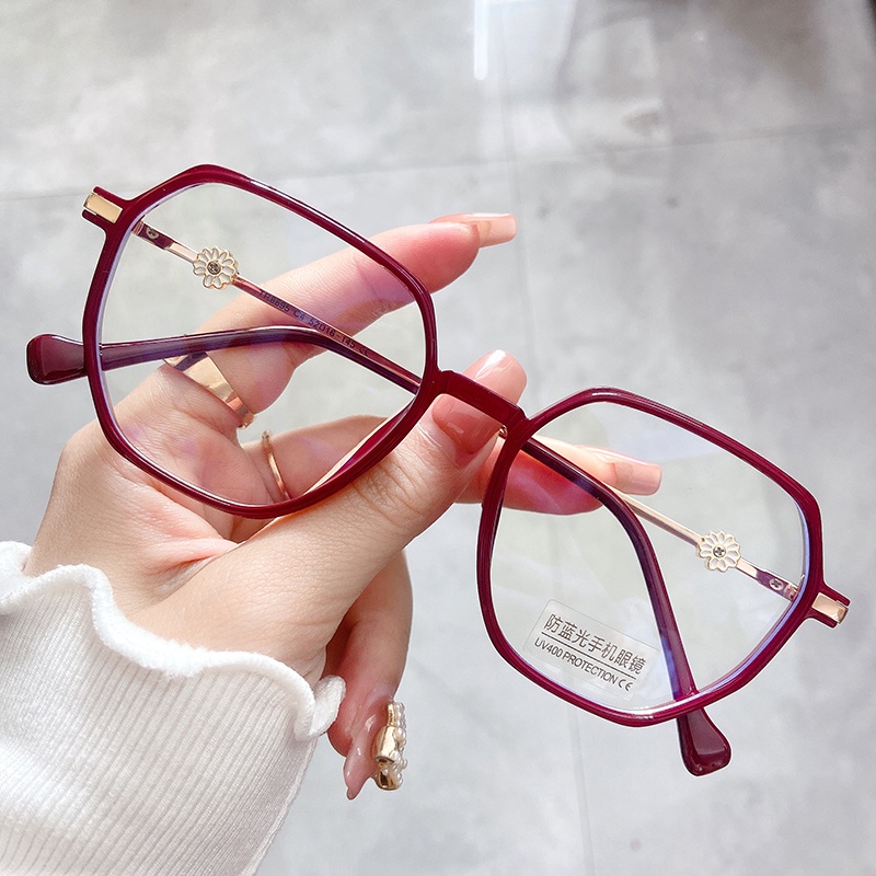 Kính Mát Chống Ánh Sáng Xanh Trong Suốt Thời Trang Unisex Jz8895