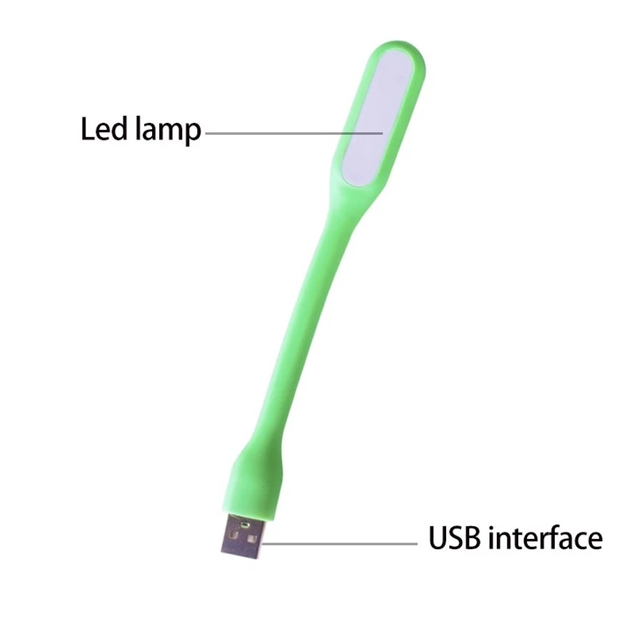 Đèn LED USB Mini 5V 1.2W Có Thể Uốn Cong Tiện Dụng，Phụ kiện cổng USB ngân hàng điện
