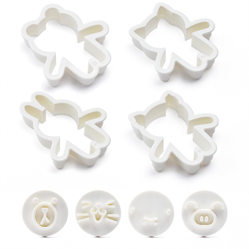 Khuôn Làm Bánh Quy Hình Gấu / Thỏ / Heo / Mèo / Gấu Hoạt Hình Sáng Tạo