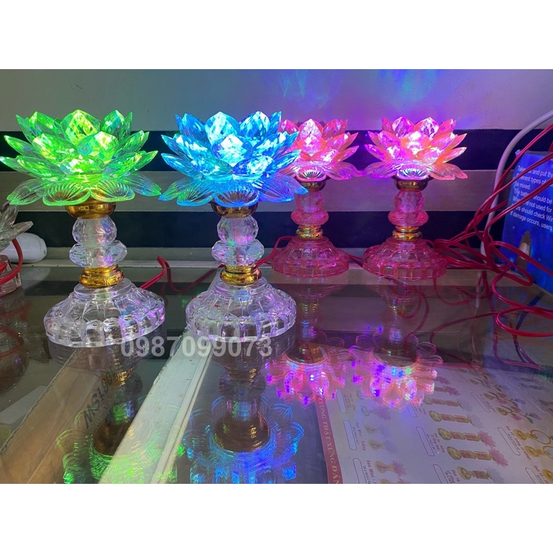 Đèn hoa sen đổi màu