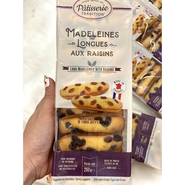 Bánh bông lan nho Lester Pháp hộp 20 chiếc.