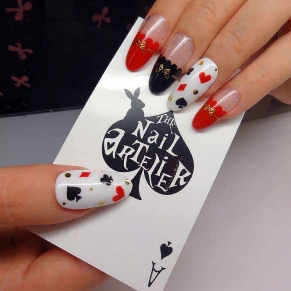 Sticker Lá Bài - Sticker hot trent - Miếng dán móng tay