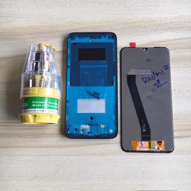 Combo Bộ Vỏ Sườn + Màn Hình Redmi 7 Zin Hàng Cao Cấp (Tặng Bộ Tua Vít Đa Năng)