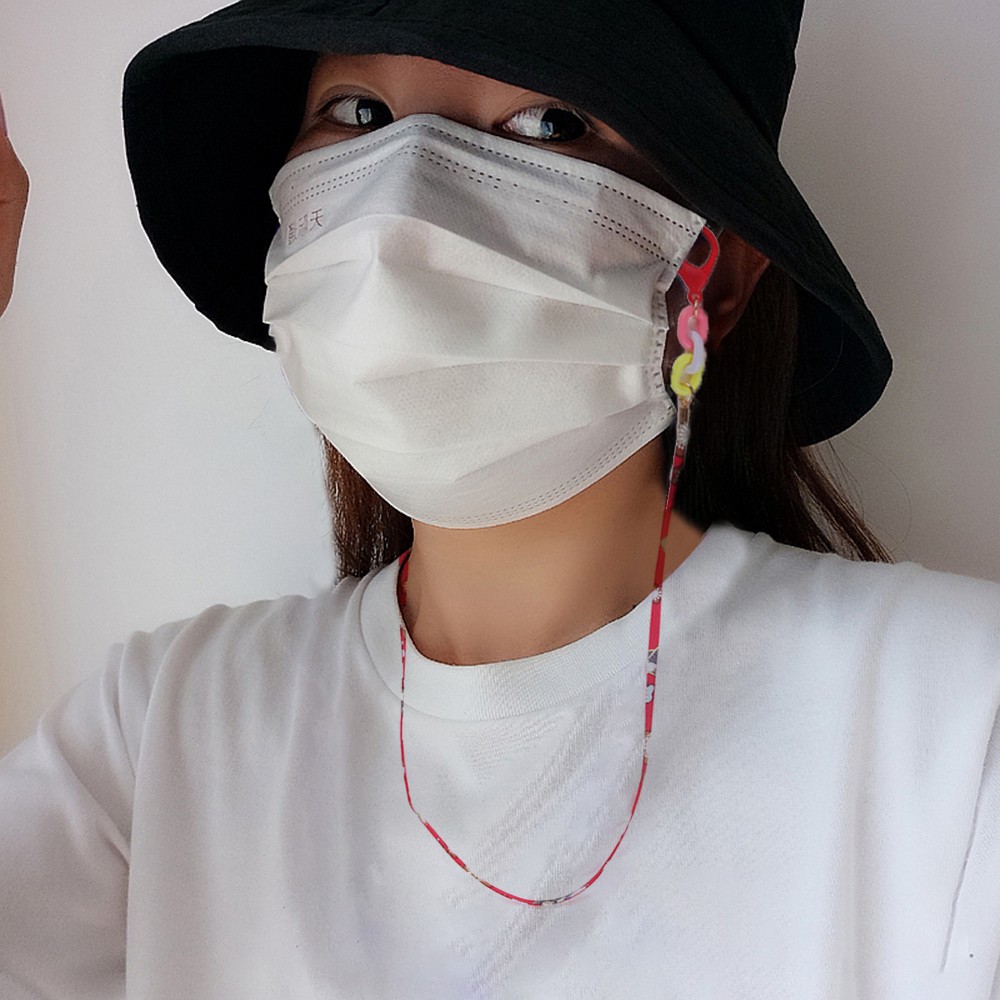 Cod Qipin 72cm Handmade Double Buckle Anti-lost Mask Hanging Chain Rope Colorful Lanyard for Unisex | BigBuy360 - bigbuy360.vn