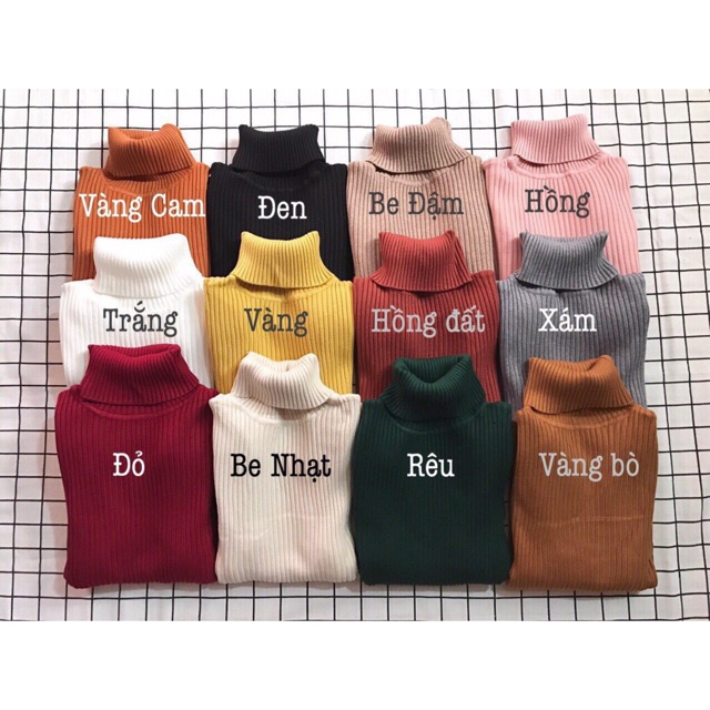 ÁO LEN TĂM CỔ LỌ SIÊU MỀM MỊN | BigBuy360 - bigbuy360.vn