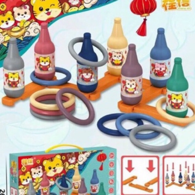 Đồ chơi ném vòng vào chai cho bé ( hàng hot đồ chơi hot 2022)