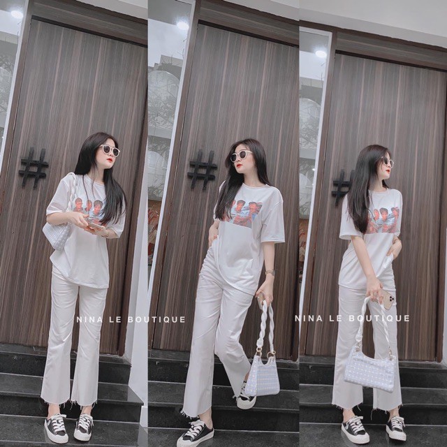 SET ÁO IN HÌNH QUẦN TRẮNG