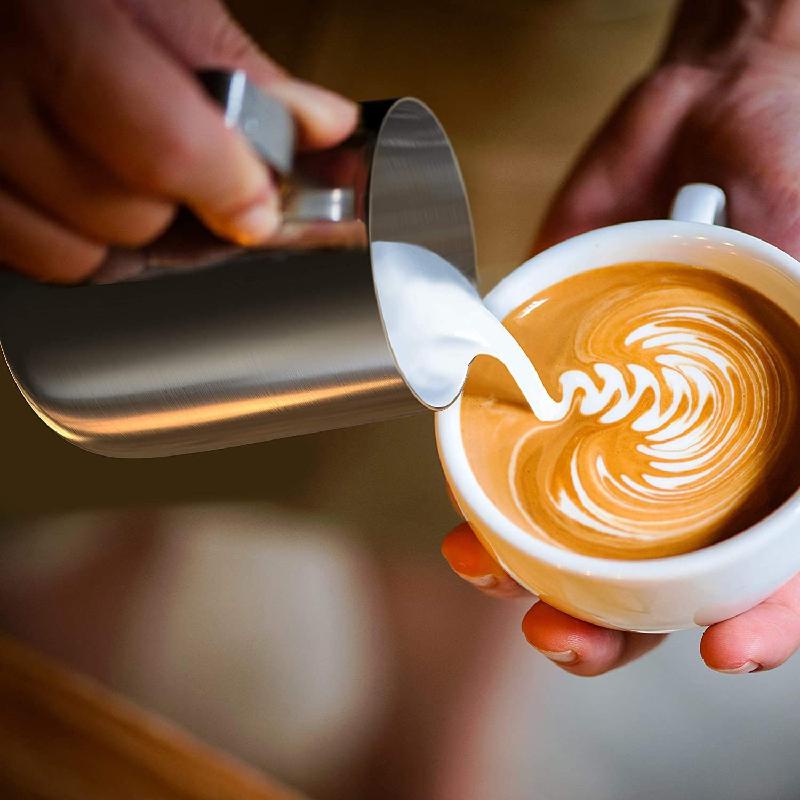 [Mã LIFEHL15K giảm 10% đơn 0Đ] Bình đánh bọt sữa ANAEAT làm từ inox dùng pha cà phê espresso đa năng tiện dụng