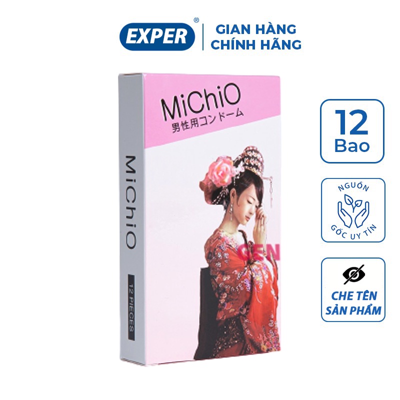 Bao cao su MICHIO Nhật Bản, bao cao su gai gân siêu mỏng kéo dài thời gian quan hệ