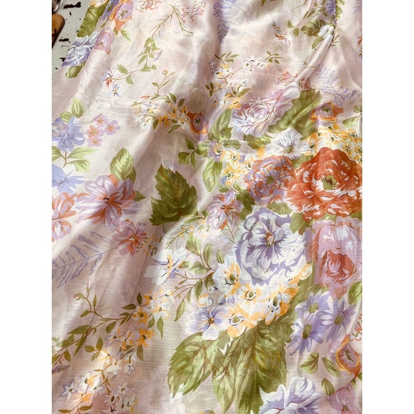 Vải tơ xước oganza may áo dài đầm áo kiểu V1938