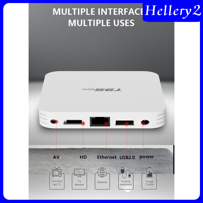 [HELLERY2]Digital WiFi 4K Smart STB Media Player Device Remote Control