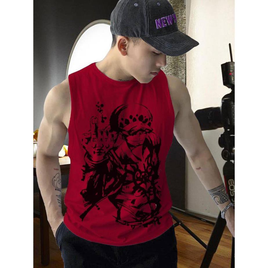 SALE- Áo ba lỗ  One Piece Law Nhiều Màu | Áo 3 lỗ Nam | Áo Law