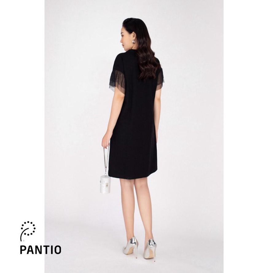 FDD5039 - Đầm thun công sở chất liệu Cotton tay ren - PANTIO