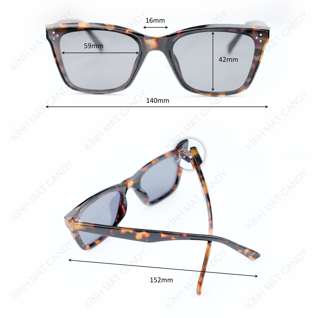 Kính mát vuông thời trang nam nữ OF8K12 - Kính mắt Candy