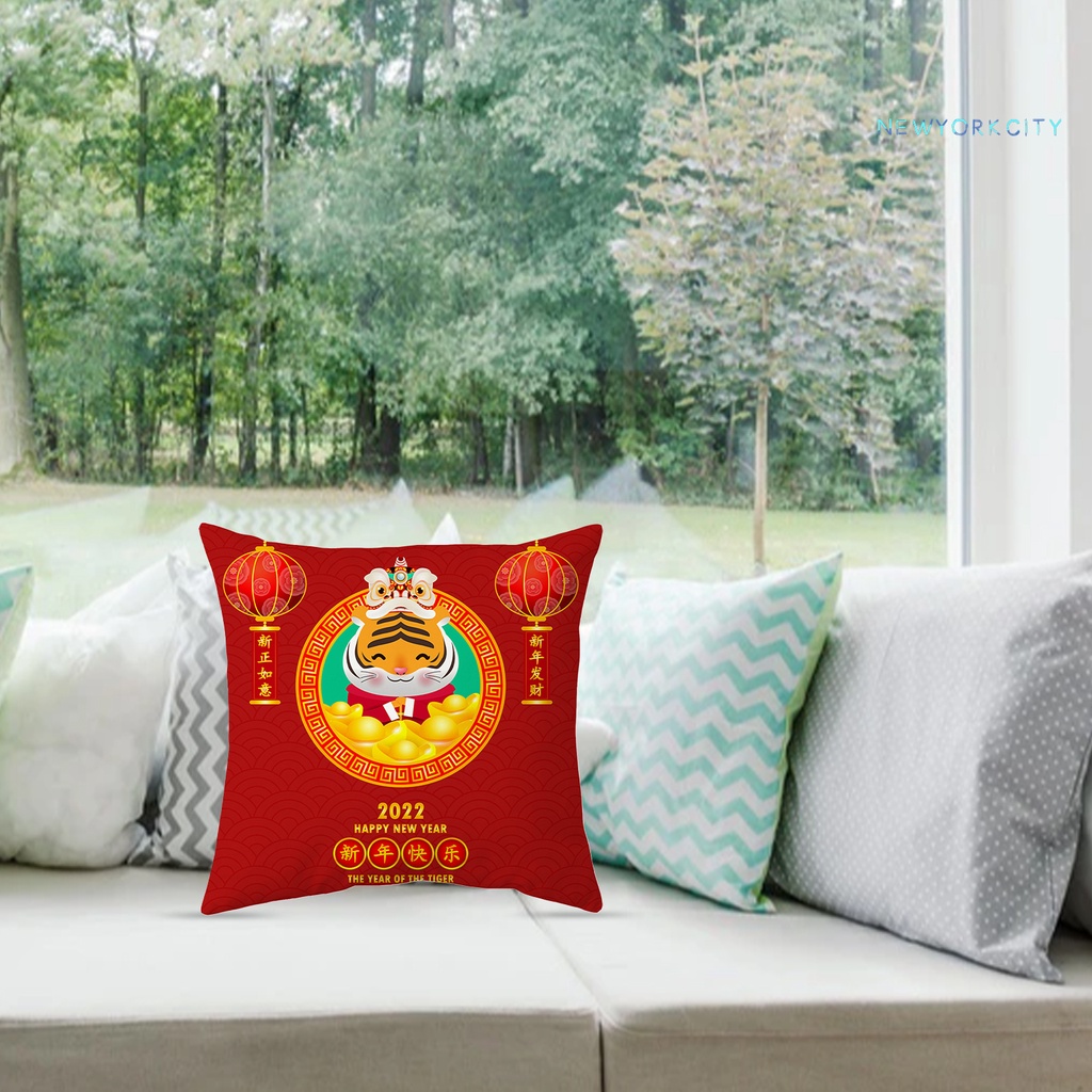 Vỏ gối bằng polyester in họa tiết dễ thương thoải mái trang trí hàng ngày 2022