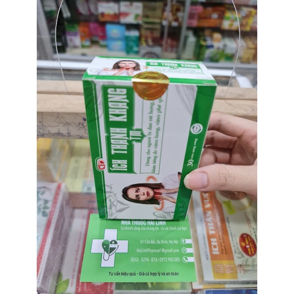 Viên uống giảm đau họng khản tiếng Ích thanh khang TM⚡Tặng quà⚡Hộp 30 viên giúp giảm đau rát họng viêm phế quản