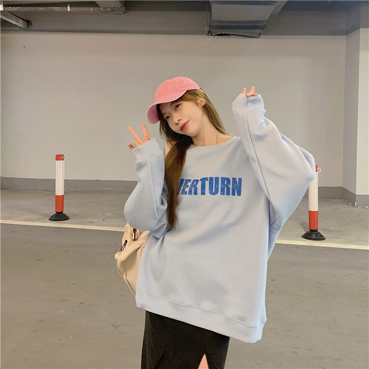 Áo Nỉ Sweater Nữ VENUS áo nỉ form rộng vintage Hàn Quốc - OVERTURN