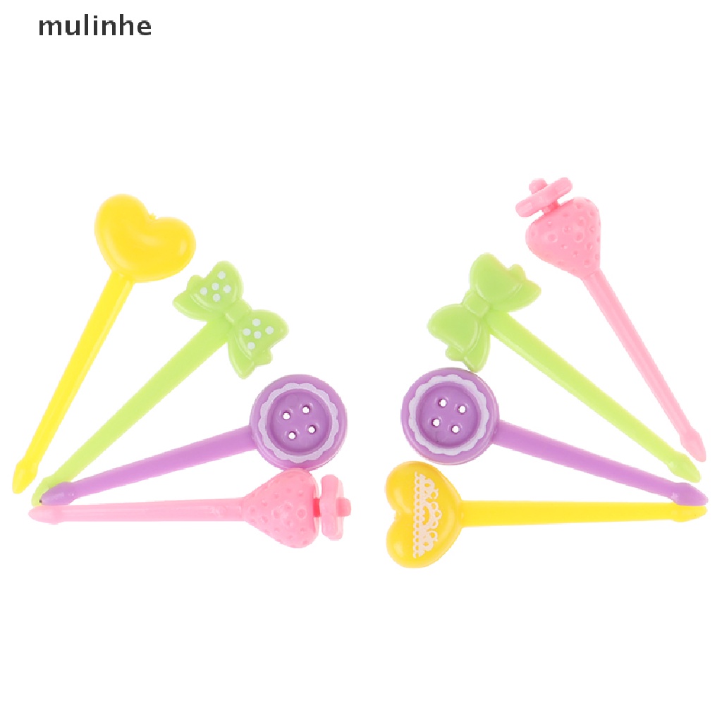 Set 8 Nĩa Ăn Trái Cây / Tráng Miệng / Thức Ăn Tráng Miệng Mini Dành Cho Các Bé
