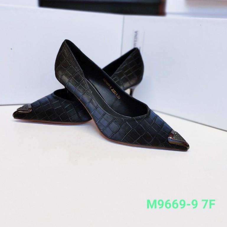 Giày Cao Gót Nữ ADWEINA Mũi Nhọn Gót Nhọn 7cm - Thời Trang Công Sở Đẹp Chính Hãng Cao Cấp M9669-9