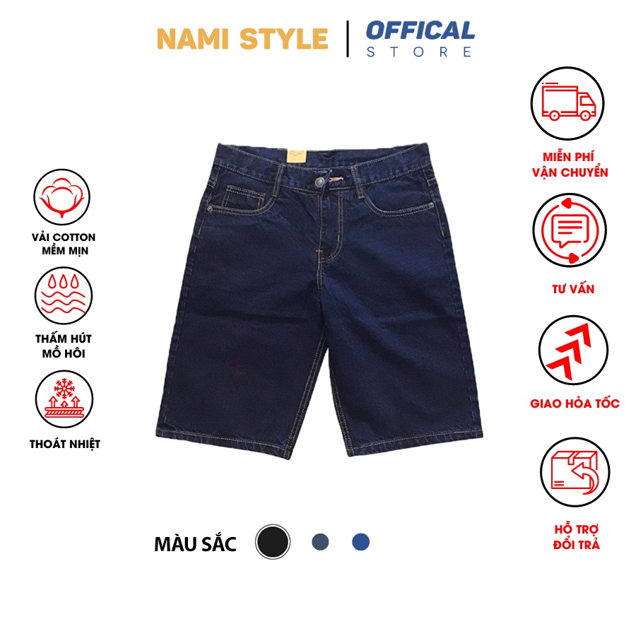 Quần short jean,quần nam đơn giản,trẻ trung đẹp, cao cấp( có size đại)