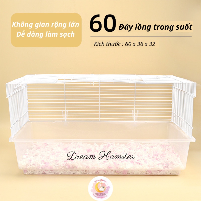 Lồng 60cm khay trong cho hamster, thỏ, bọ ...  (Không phụ kiện)