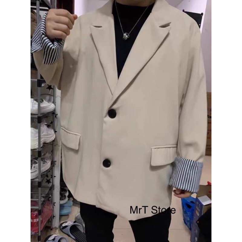 Áo Blazer nam tay sọc | BigBuy360 - bigbuy360.vn