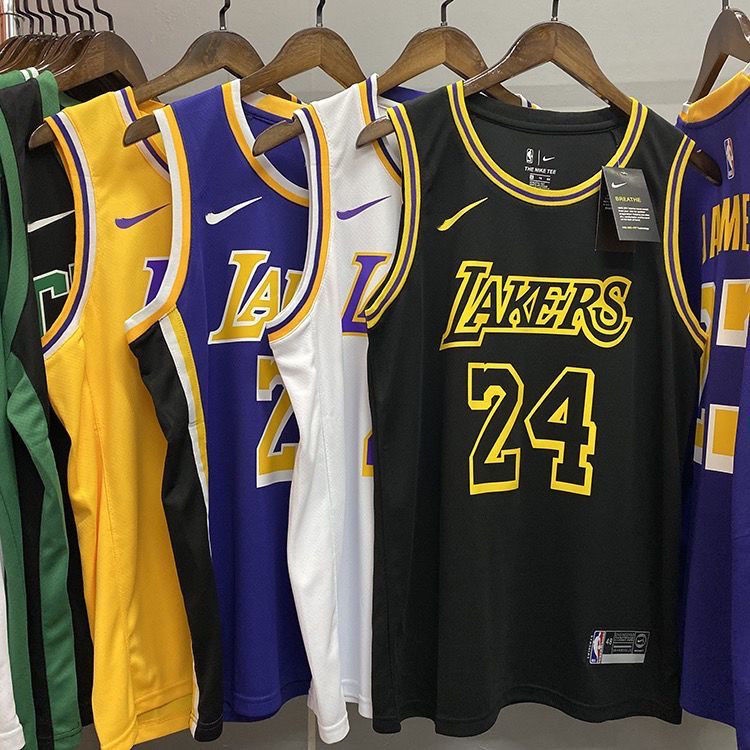 Bộ Đồng Phục Bóng Rổ Lakers Không. 24 Kobe jersey Không. Áo Thun Đồng Phục Bóng Rổ Số 23 James Thời Trang Cho Nam