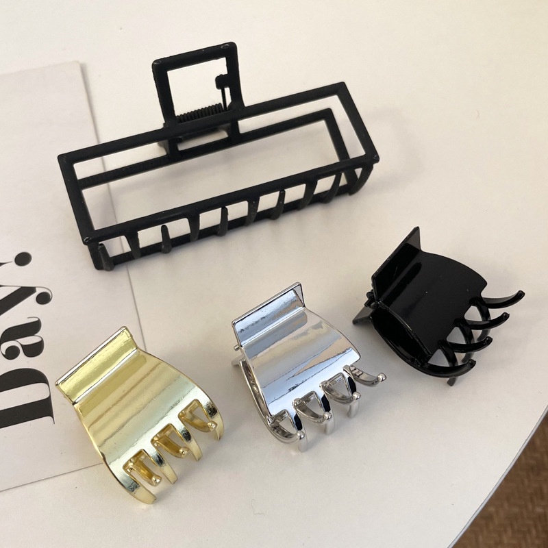 Kẹp Tóc Đuôi Ngựa Bằng Kim Loại Phong Cách Hàn Quốc Cho Nữ