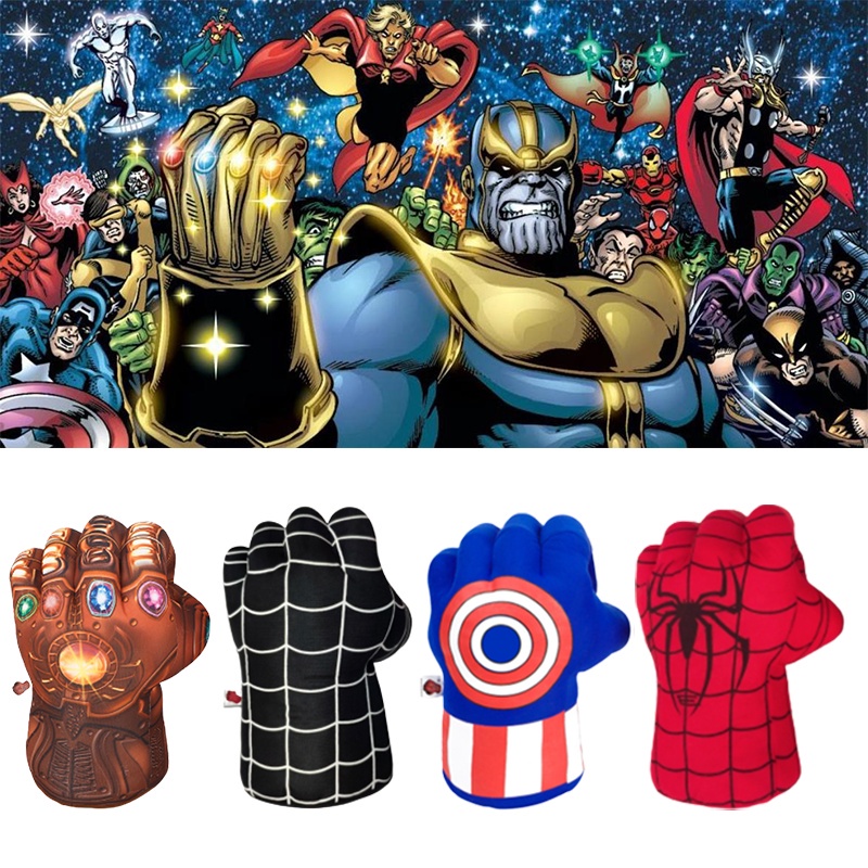 Găng Tay Đấm Bốc Nhồi Bông Siêu Anh Hùng Marvel The Avengers Spiderman Iron Man Captain America Hulk Thor