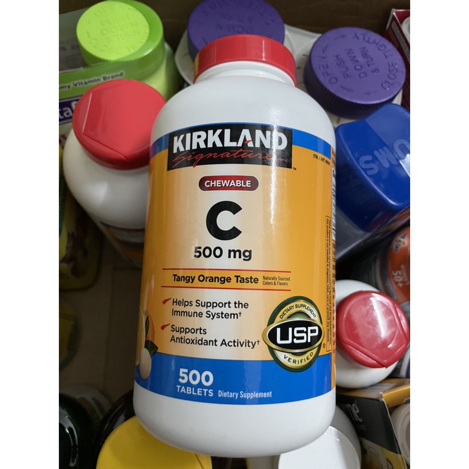 Thực phẩm chức năng Viên uống bổ sung vitamin C 500mg Kirkland 500 viên của Mỹ
