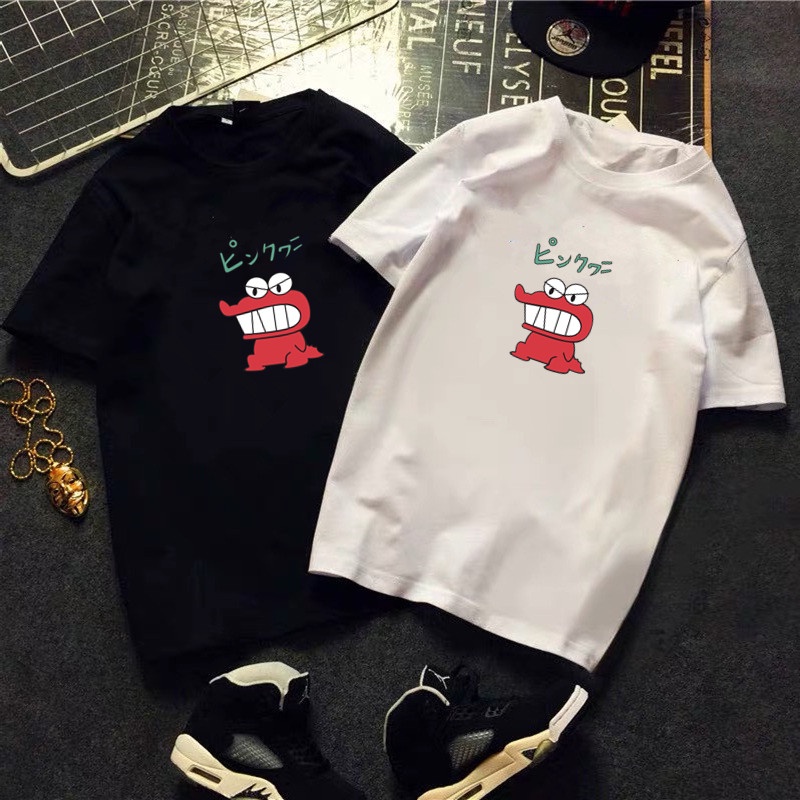 Áo Thun Cotton Trơn Tay Ngắn In Hình Khủng Long Nhỏ Phong Cách Nhật Bản Thời Trang Mùa Hè Mới Cho Nam Size M-8XL