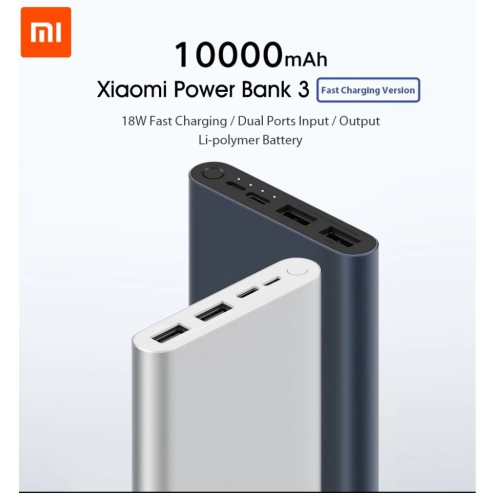 Pin sạc dự phòng Xiaomi Mi Gen 3 dung lượng 10.000mAh các phiên bản Beetech vn