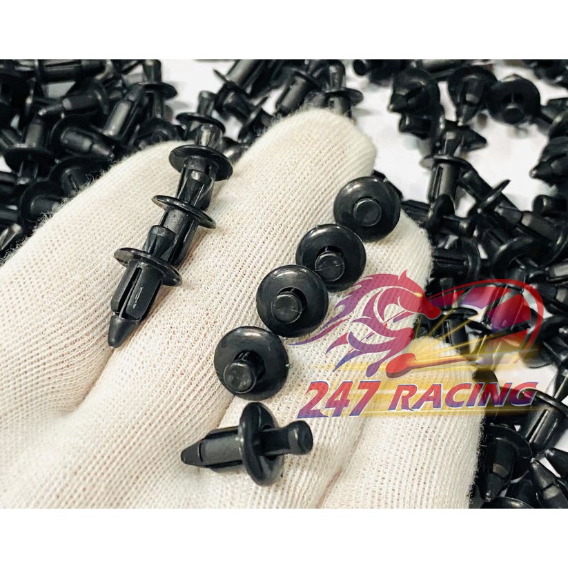 10 Ốc bấm nhựa gắn dàn áo 6li gắn xe máy Winner,Exciter,Cbr,Sonic.... chất liệu nhựa ABS