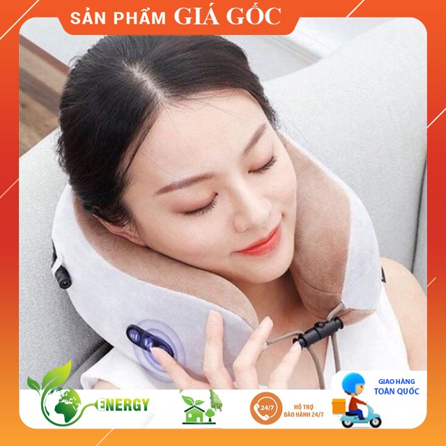 GỐI MASSAGE VÒNG CỔ CHỮ U ĐA NĂNG