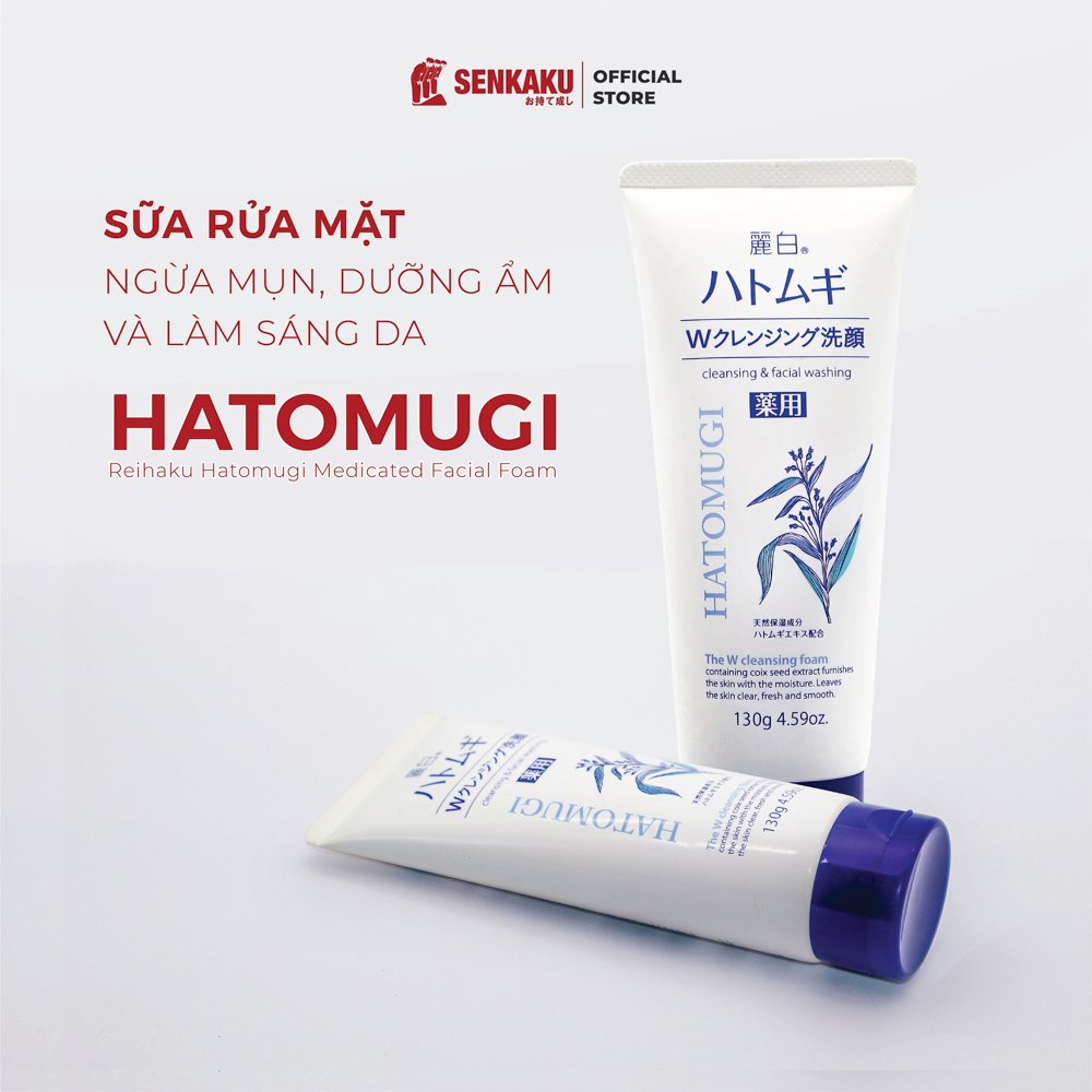 Sữa rửa mặt Hatomugi Naturie hạt ý dĩ 130g Nhật Bản