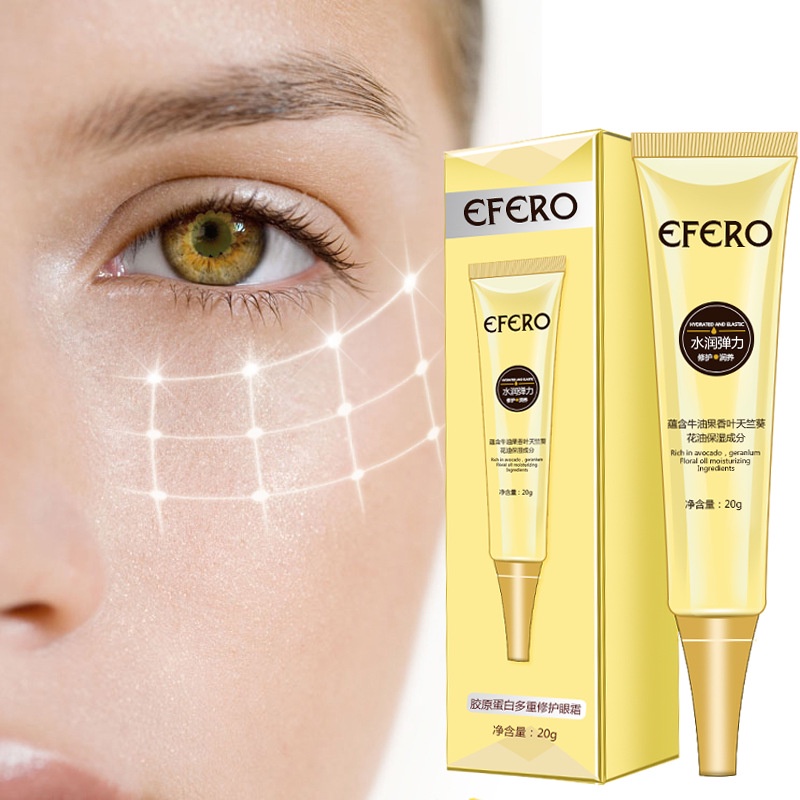 (Hàng Mới Về) Kem Dưỡng Da Mắt Efero 20g Chứa Collagen Giúp Loại Bỏ Quầng Thâm Bọng Mắt Làm Sáng Và Chống Lão Hóa