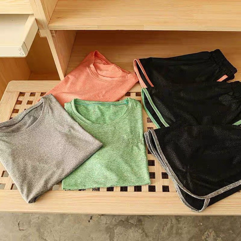 Bộ Đồ Thể Thao Tập Yoga / Chạy Bộ Nhanh Khô Thời Trang Mùa Hè Cho Nữ