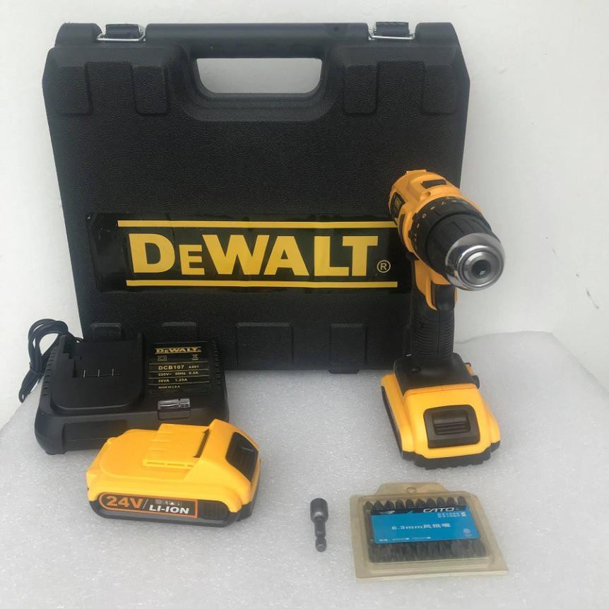 [Hàng Tốt] Máy khoan pin Dewalt 24V có búa