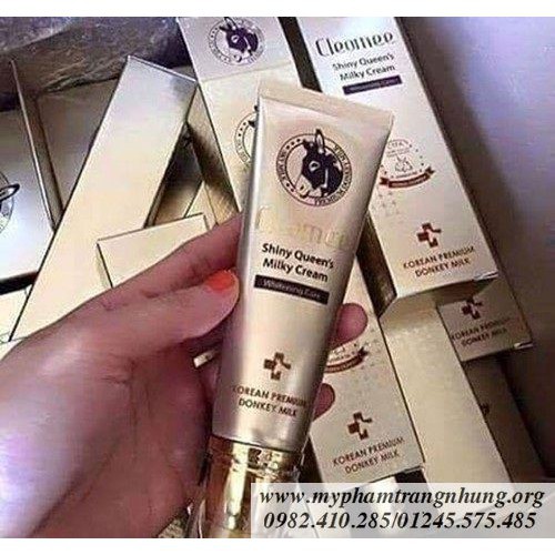 [Giá Sỉ] KEM DƯỠNG TINH CHẤT SỮA LỪA BAN NGÀY CLEOMEE SHINY QUEEN’S MILKY CREAM