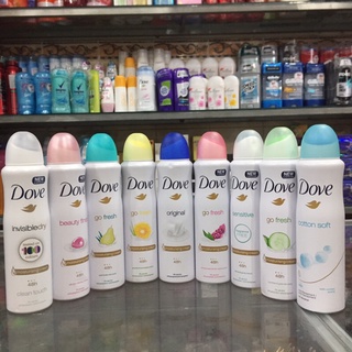 Xịt Khử Mùi Toàn Thân Dove đủ màu 150ml