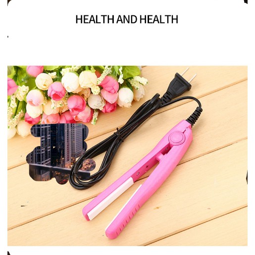 Máy Là Tóc/ Dập Xù Mini Loại Tốt Máy là ép duỗi tóc mini 3 in 1 đa năng làm tóc thẳng, xoăn, cụp , uốn tóc giá