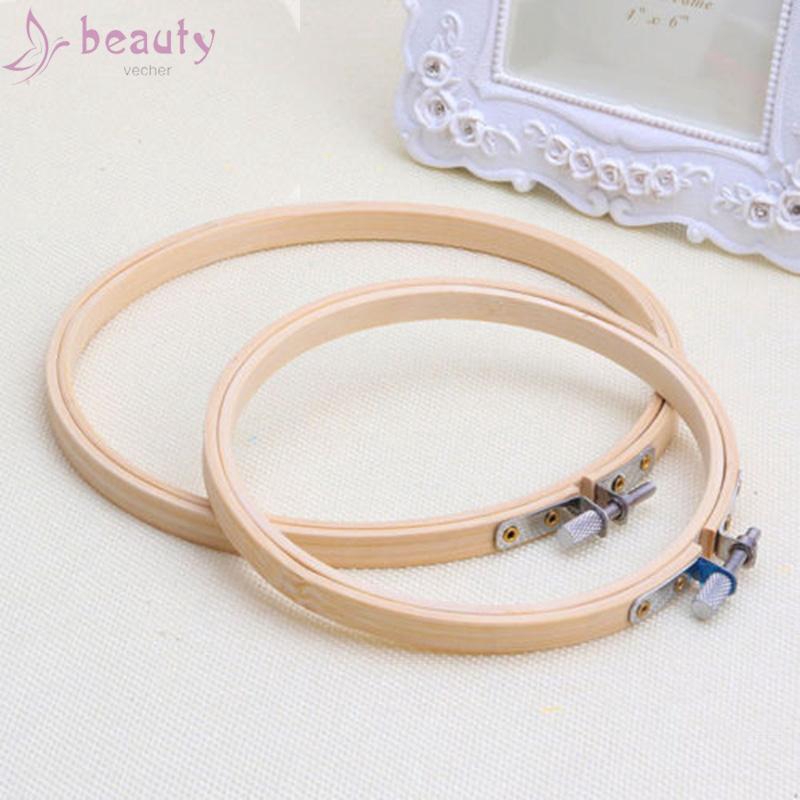 Khung thêu hình tròn chất liệu tre thuận tiện làm thủ công chất lượng cao