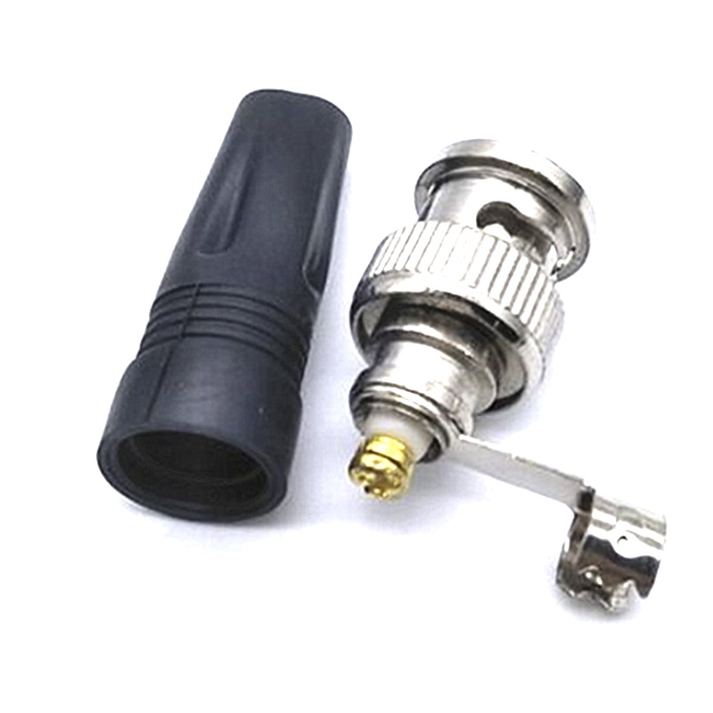 Set 10 Đầu Nối Bnc Male Cho Dây Cáp Đồng Trục Rg59 CCTV