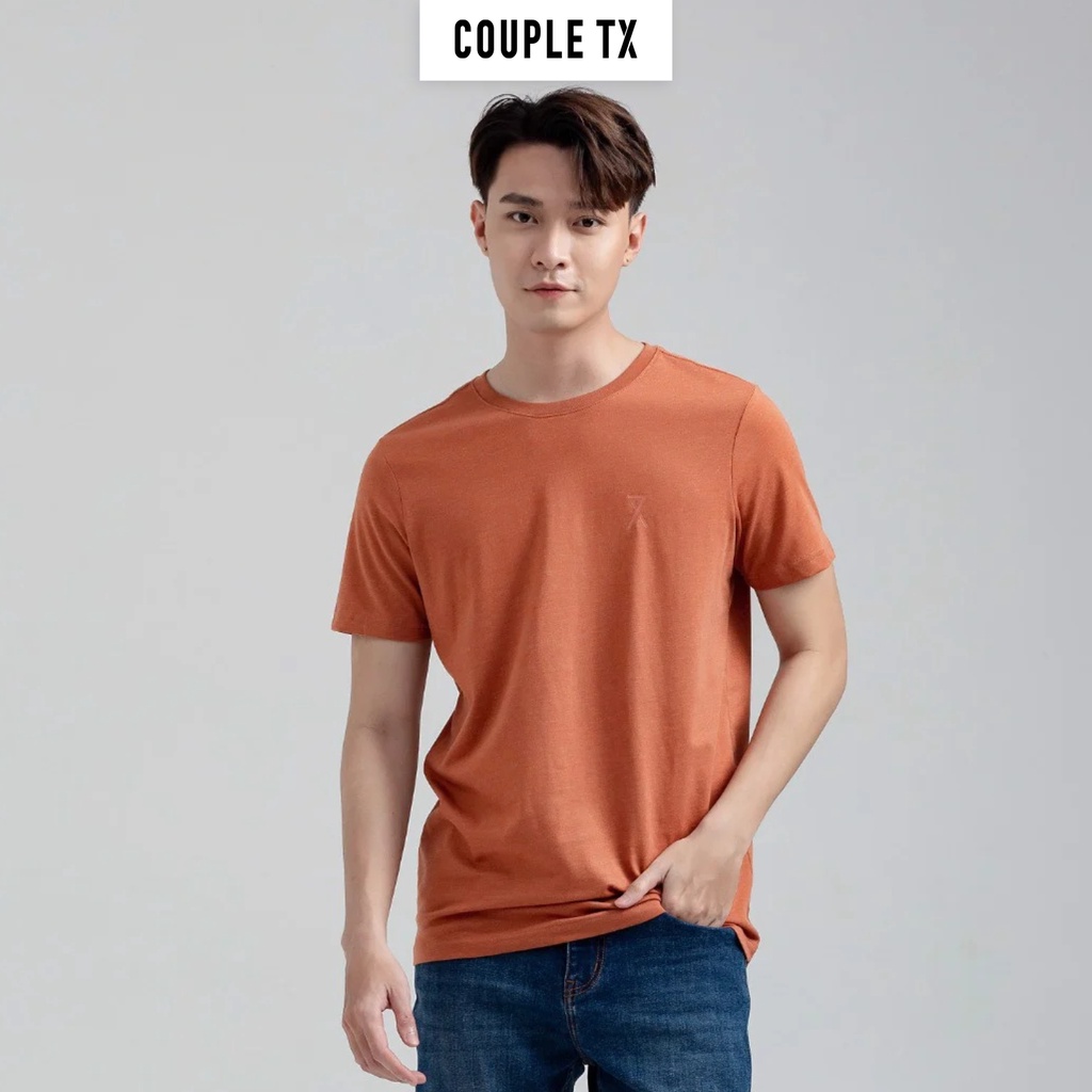 Áo Thun Nam Cổ Tròn Couple TX Basic In Logo X