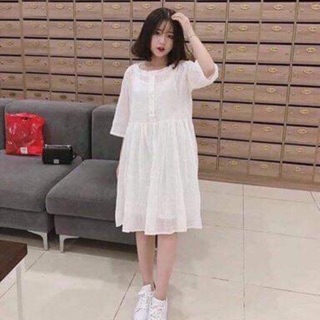 Váy trắng babydoll